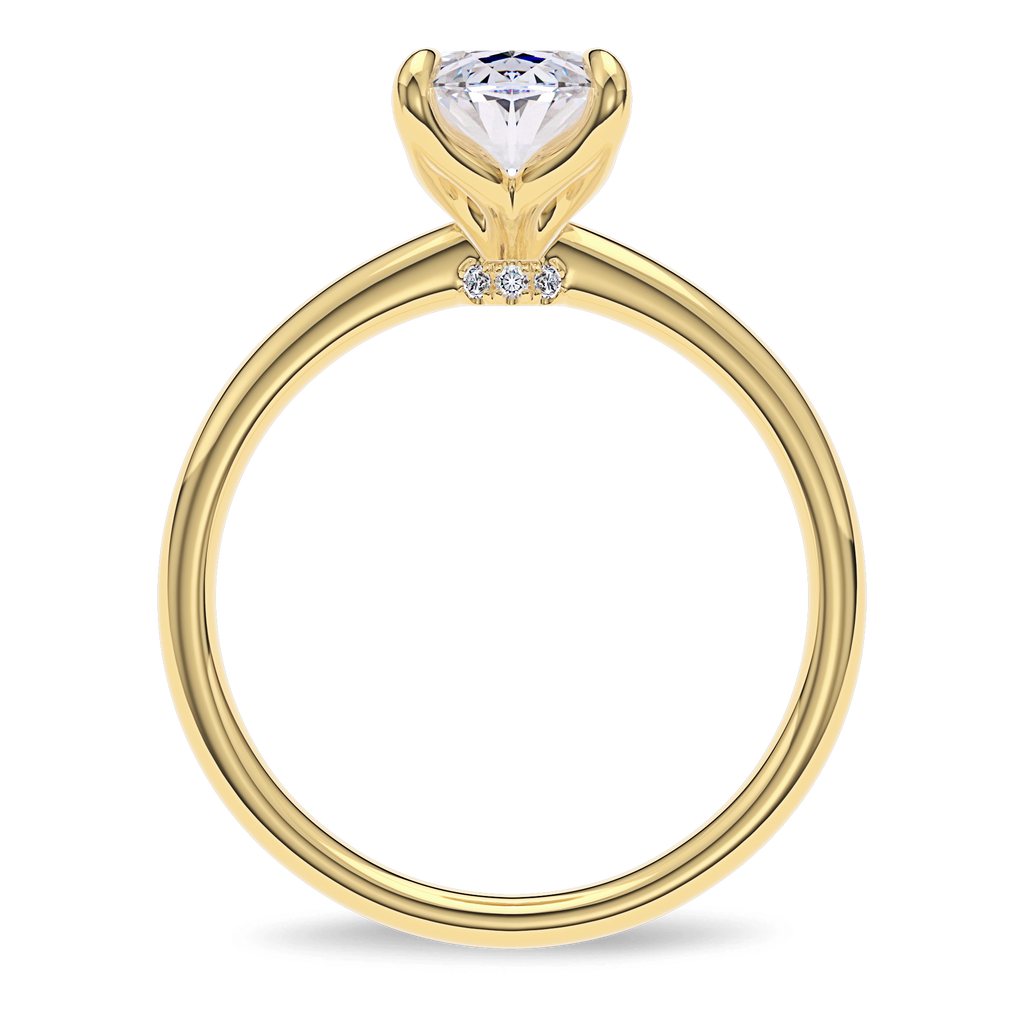 Dia Solitaire Engagement Ring Oval•Yellow Gold