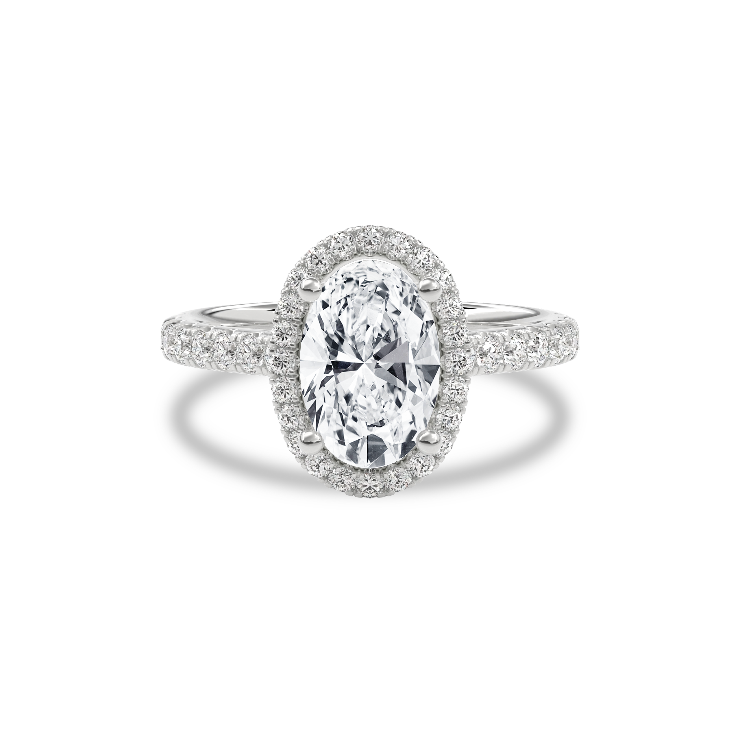 Elara Infinity Engagement Ring Oval•White Gold