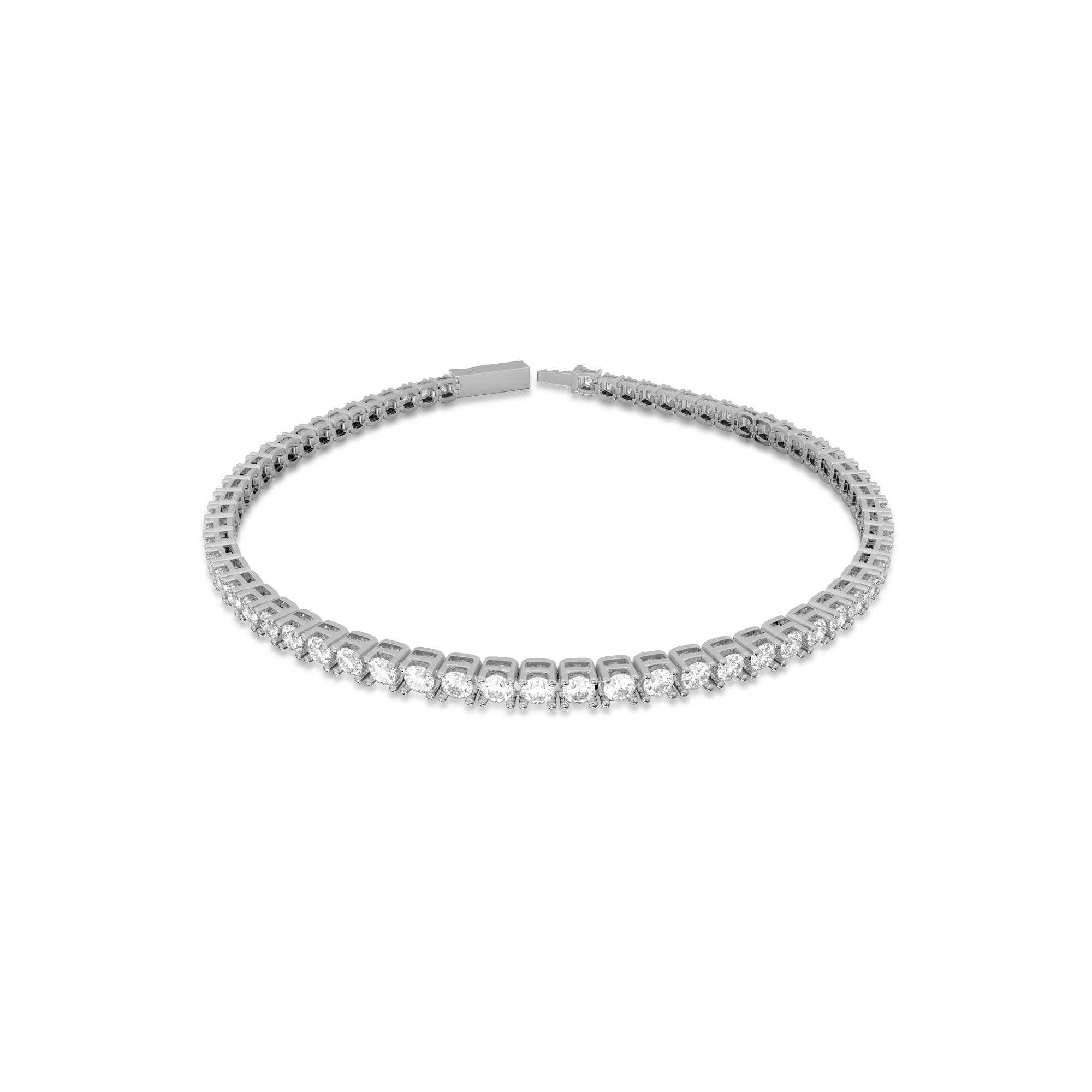 18K White Gold Nova Tennis Bracelet in 3CT LGDB001