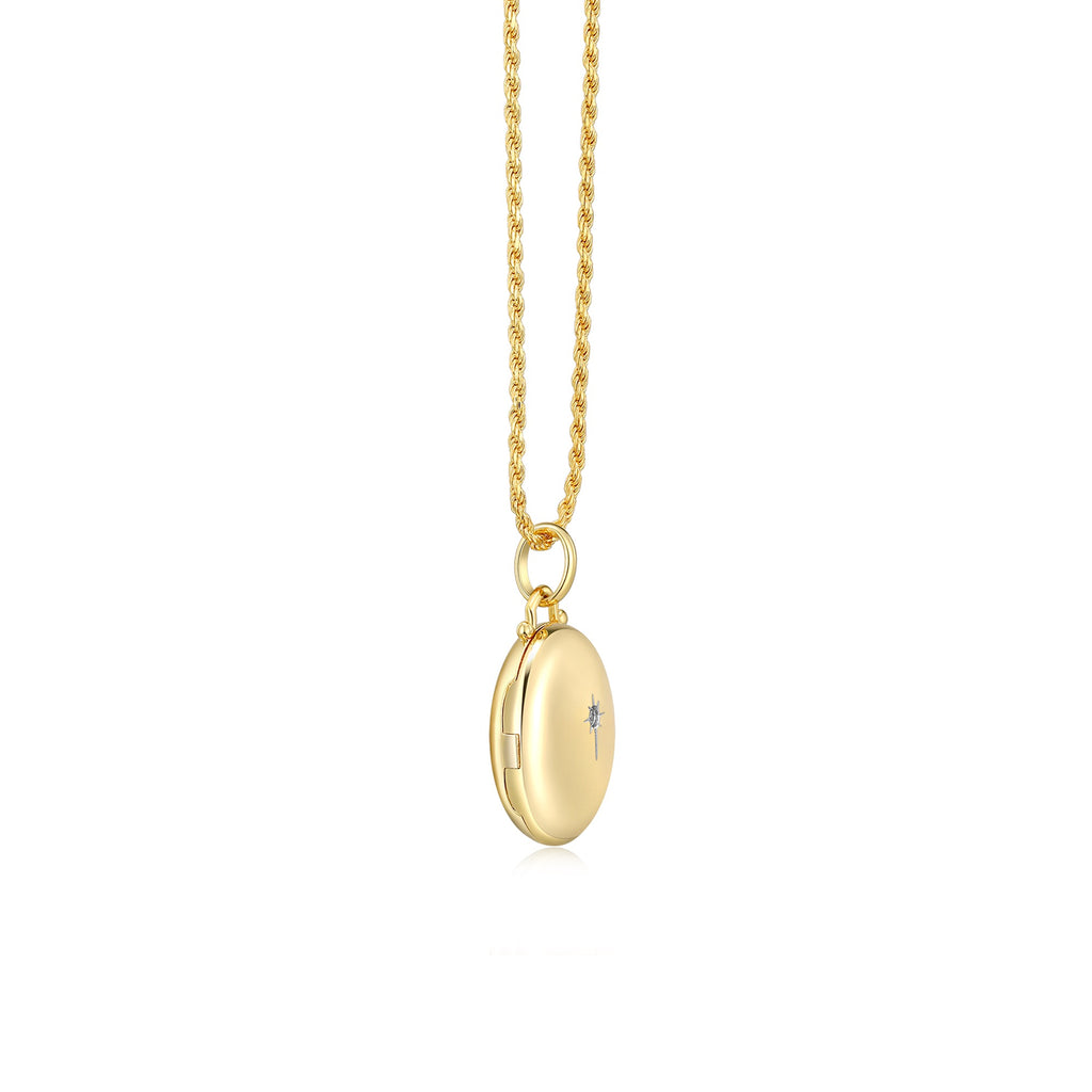 18K Gold Plated Luna Glow  Whisper Locket SN008G