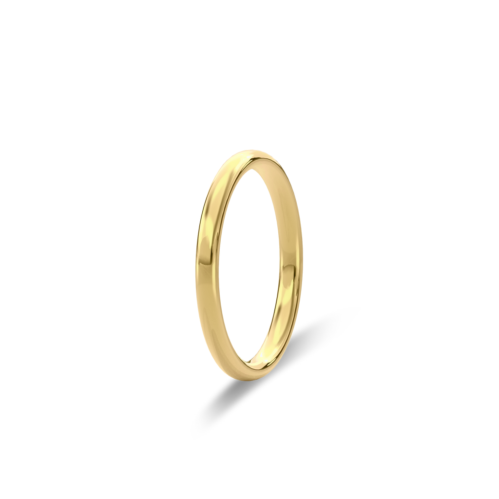 Wedding Bands Diamond Accent Band 2.2mm•Yellow Gold