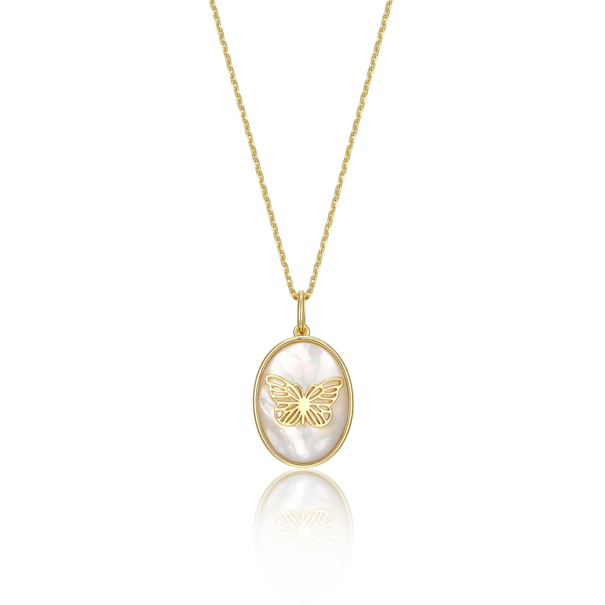 18K Gold Plated Papilio Whisper Locket SN007G
