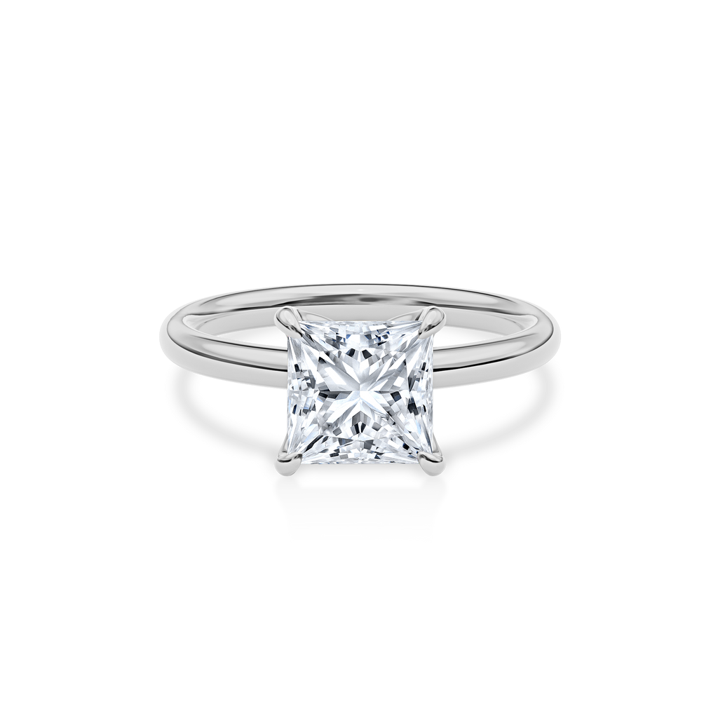 Dia Solitaire Engagement Ring Princess•White Gold