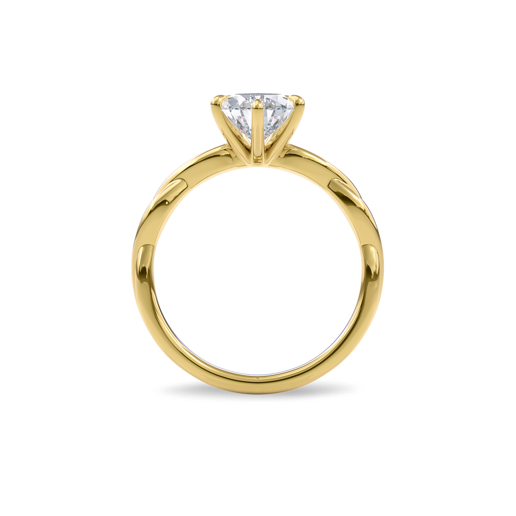 Rhea Twisted Engagement Ring Pear•Yellow Gold