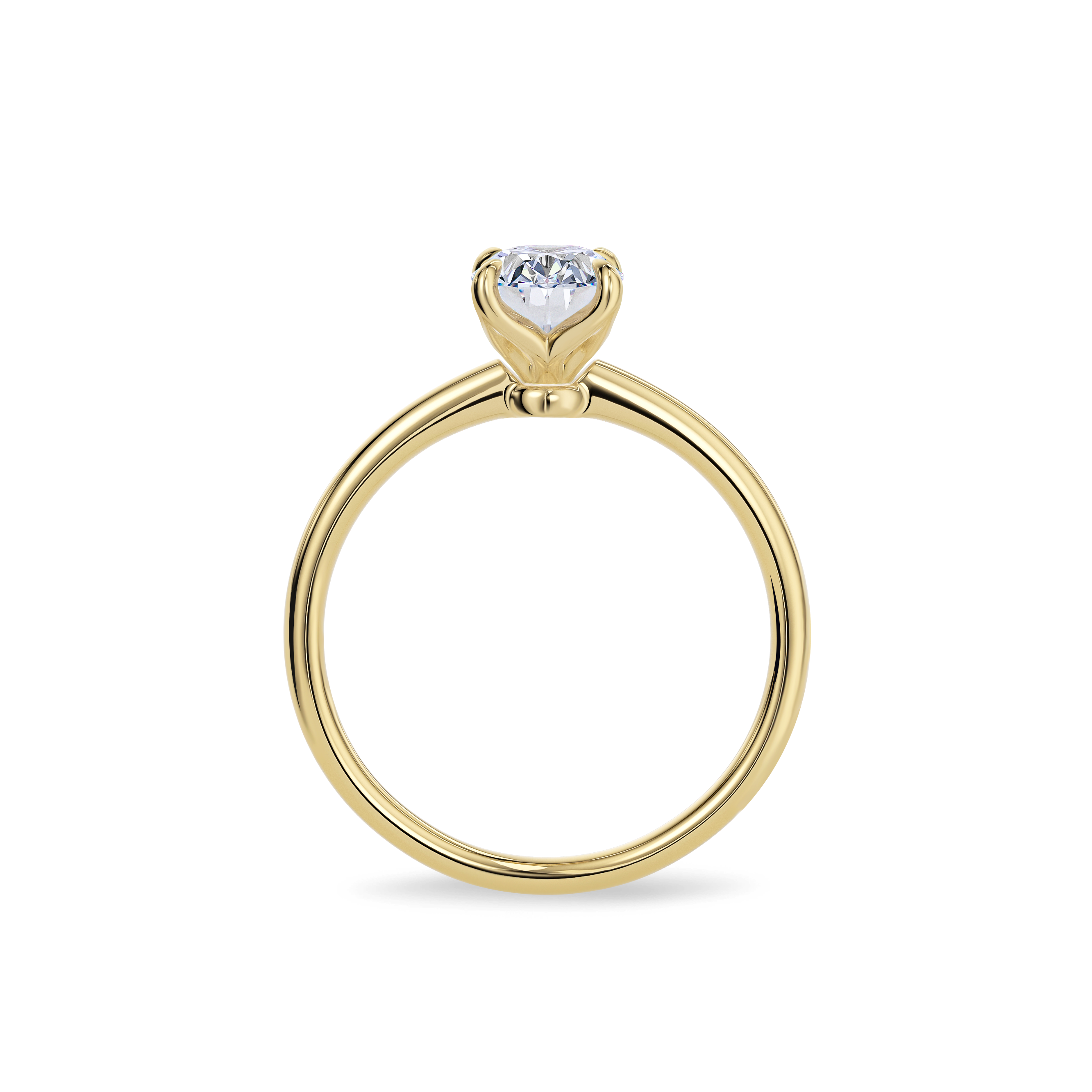 Dia Special Solitaire Engagement Ring Round•Yellow Gold