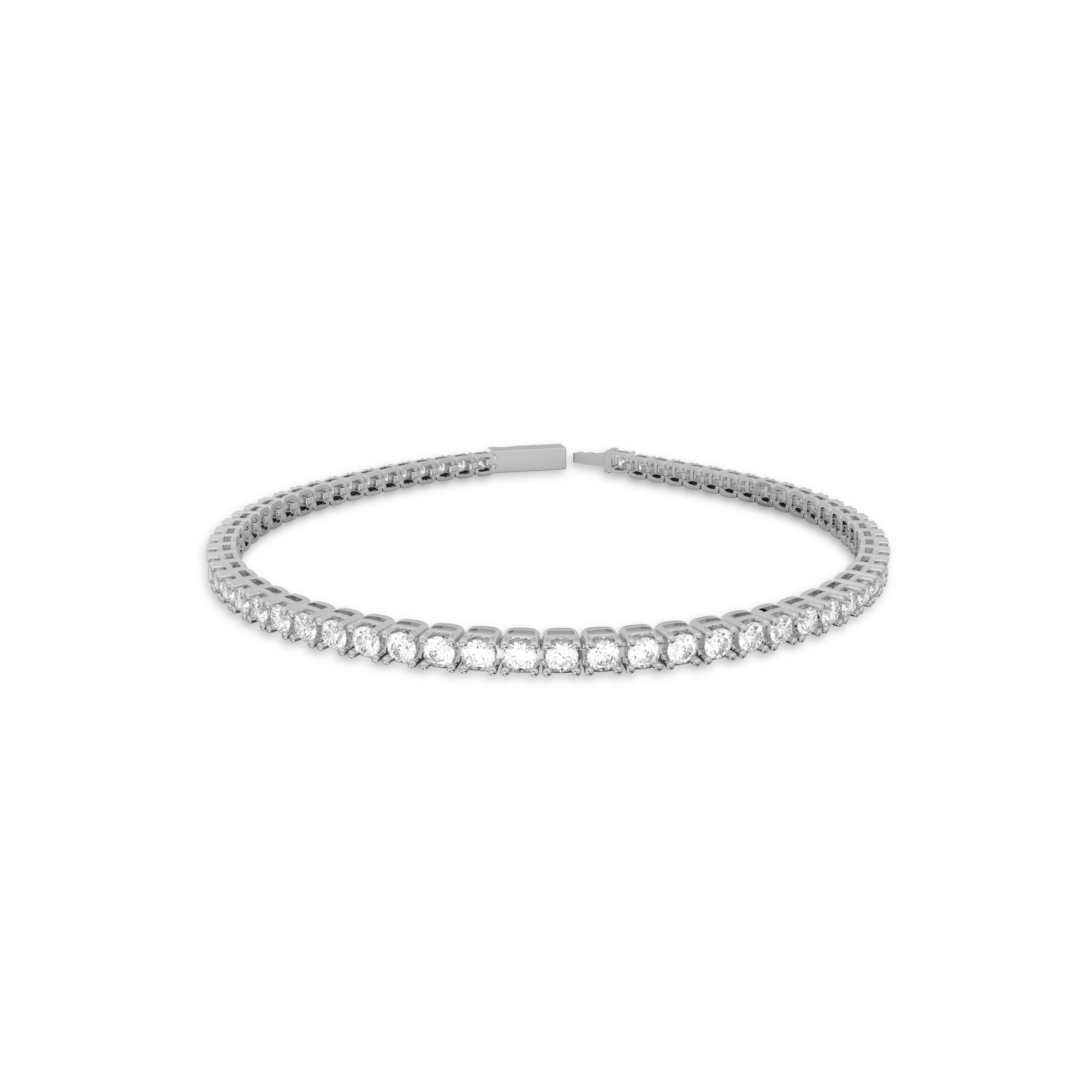 18K White Gold Nova Tennis Bracelet in 3CT LGDB001
