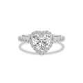 Elara Infinity Engagement Ring Heart•White Gold