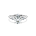 Daphnis Three Stones Engagement Ring Pear•White Gold