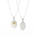 Double-Sided Custom Paw Oval Necklace AW24N005O