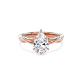 Rhea Twisted Engagement Ring Pear•Rose Gold