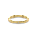 Wedding Bands Diamond Accent Band 2.2mm•Yellow Gold