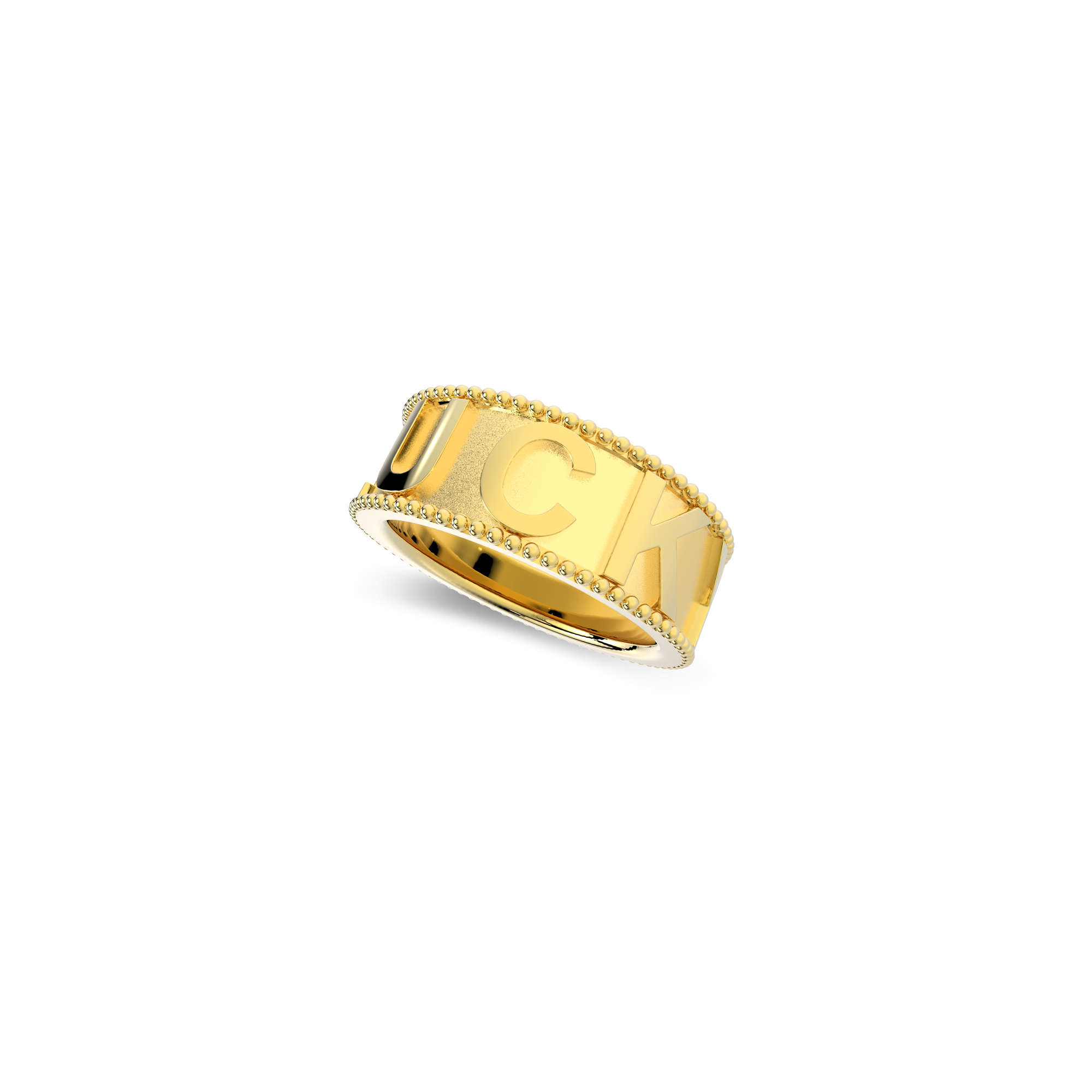 Milgrain CharmMark Lucky Ring SS25R002L
