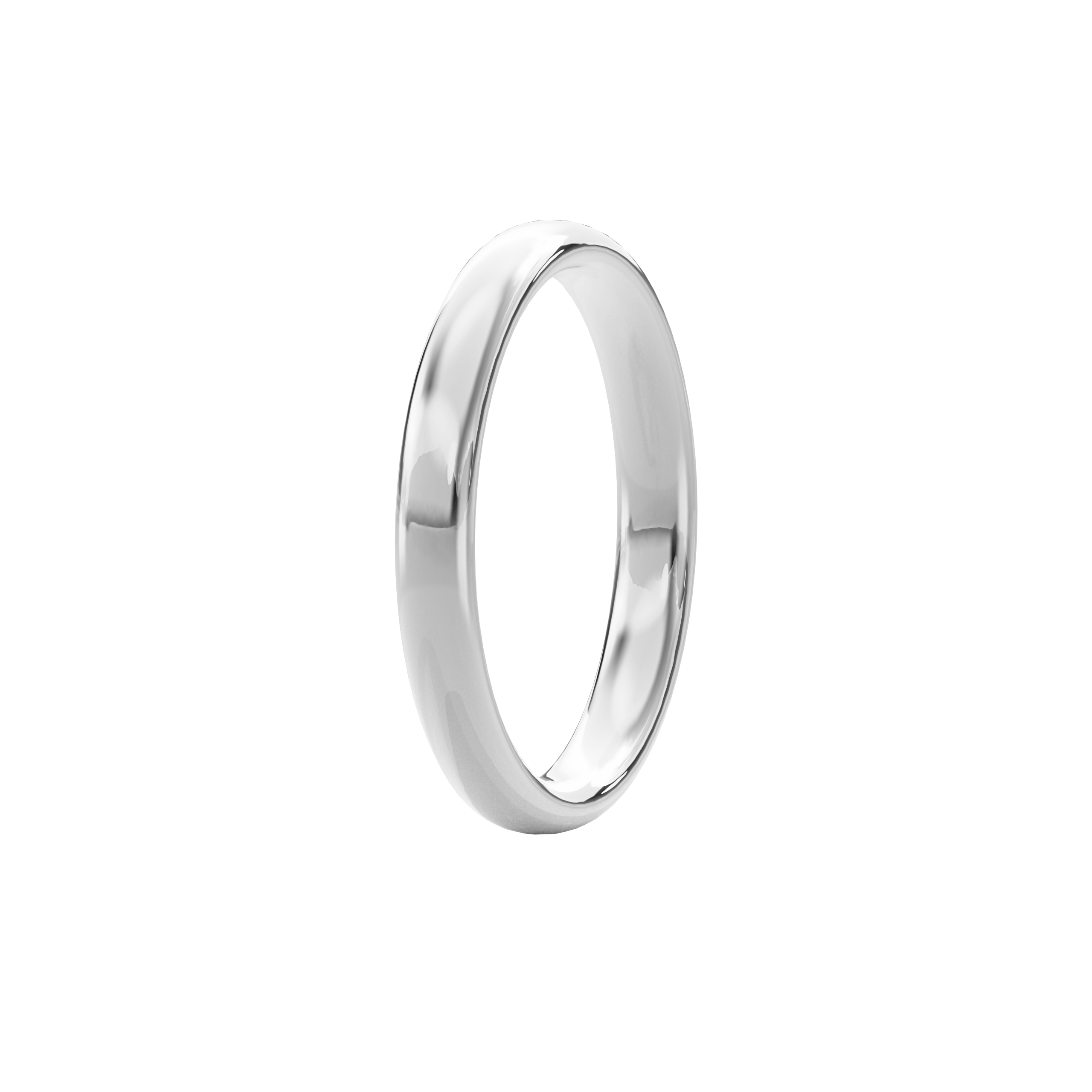 Wedding Bands Round Band 3.3mm•White Gold