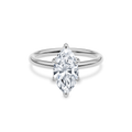 Dia Solitaire Engagement Ring Marquise•White Gold
