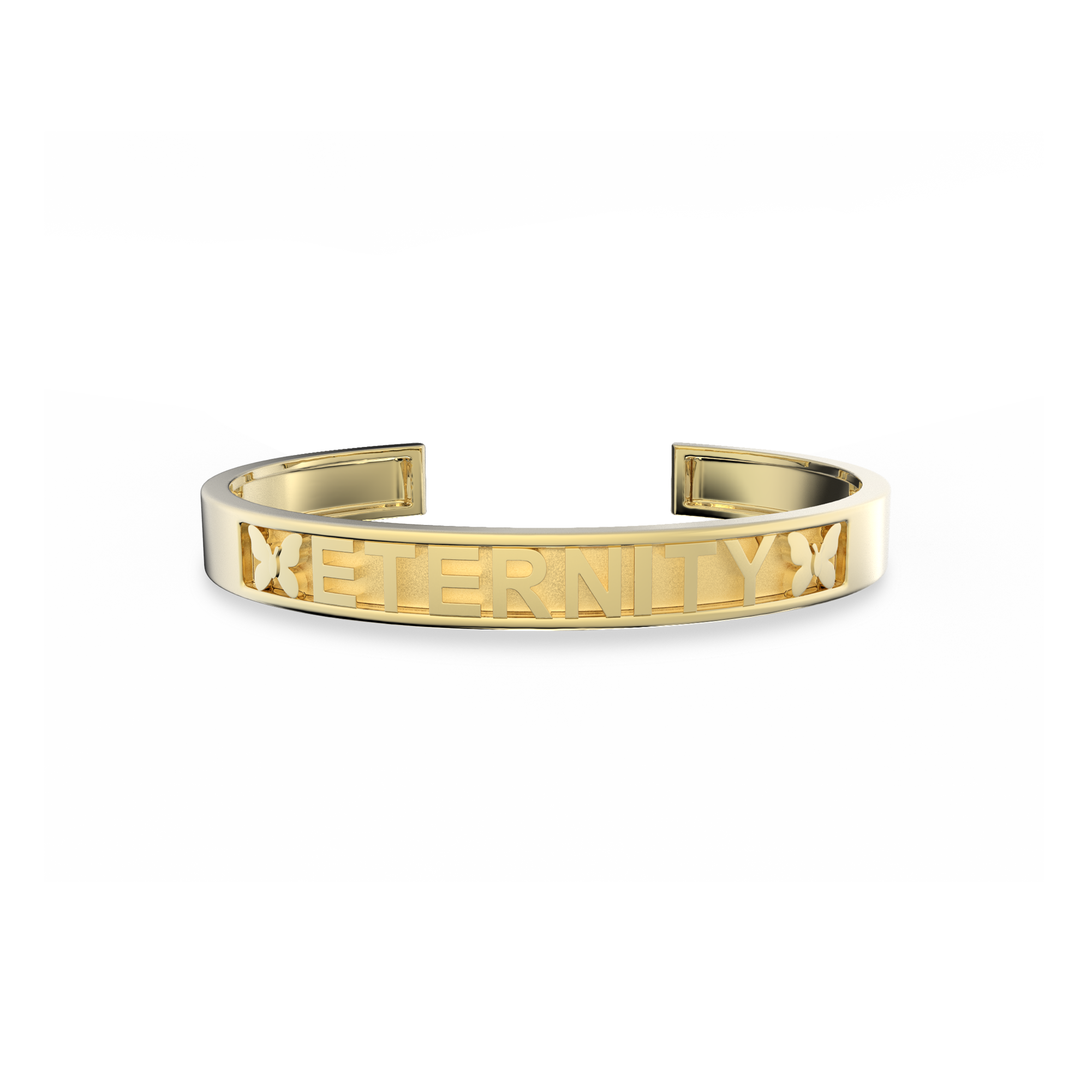 18k Gold Plate Silver CharmMark ModuType Cuff SS25B001G