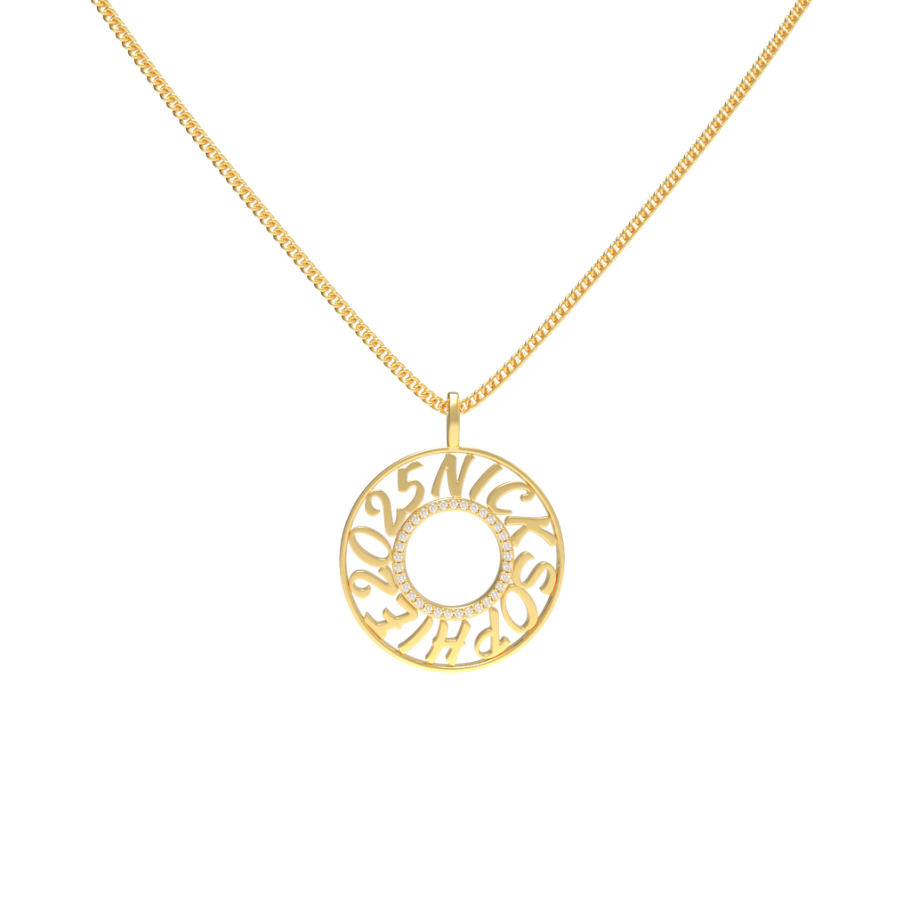 MemoCircle Necklace SN025G