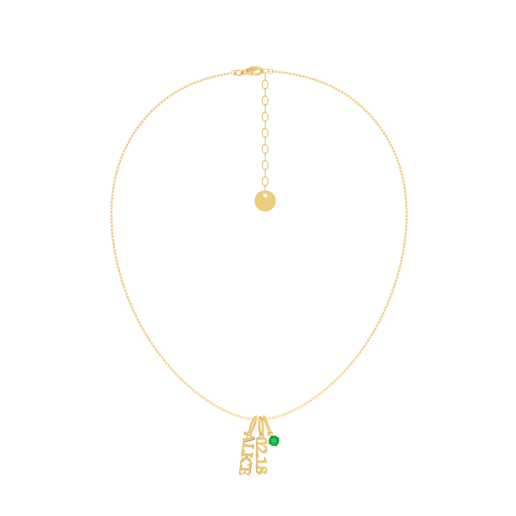 CharmStack Birthstone Name Necklace SN023G