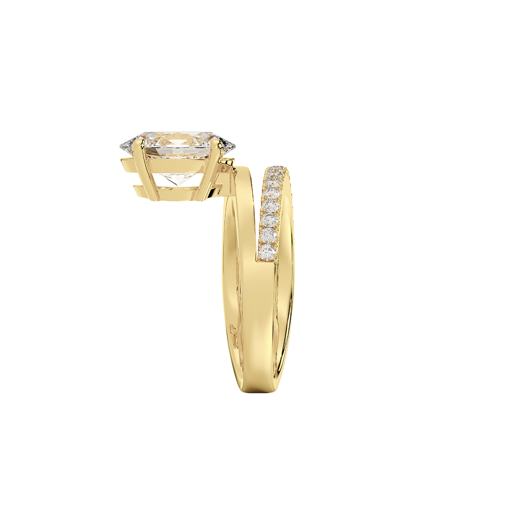 Vow Meteor Oval Ring  in 14k Gold
