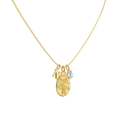 June Rose & Moonstone Initial Necklace