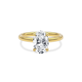 Dia Solitaire Engagement Ring Oval•Yellow Gold