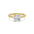 Dia Solitaire Engagement Ring Round•Yellow Gold