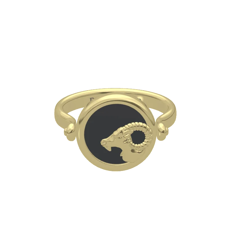 Twin Signet Ring & Pendant SR002G