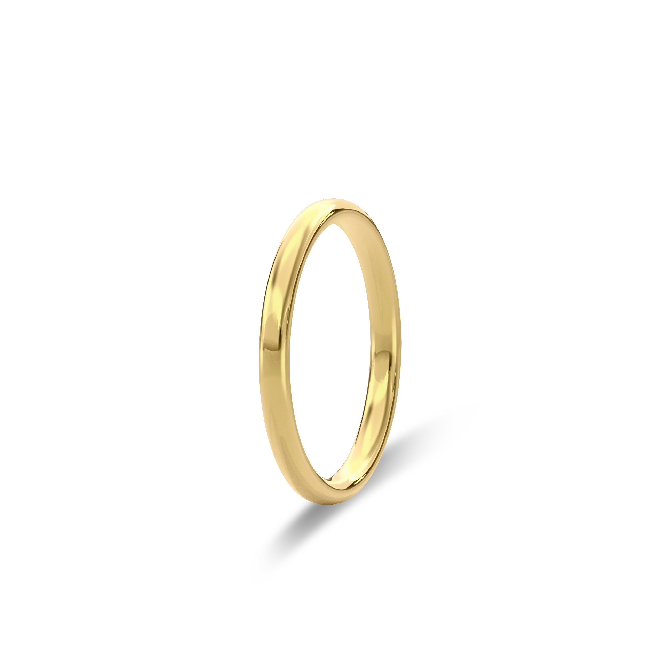 Wedding Bands Diamond Accent Band 2.2mm•Yellow Gold