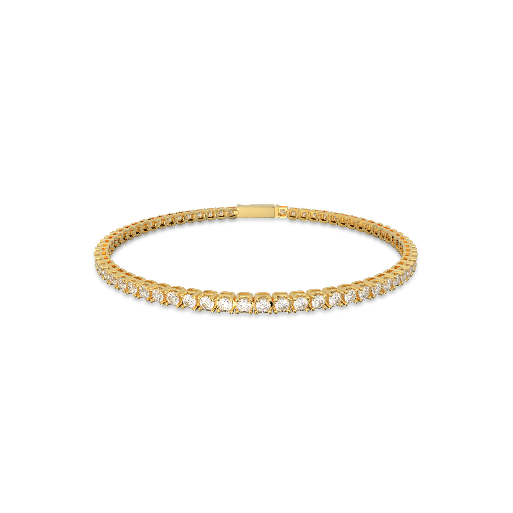 18K Yellow Gold Nova Tennis Bracelet in 3CT LGDB001