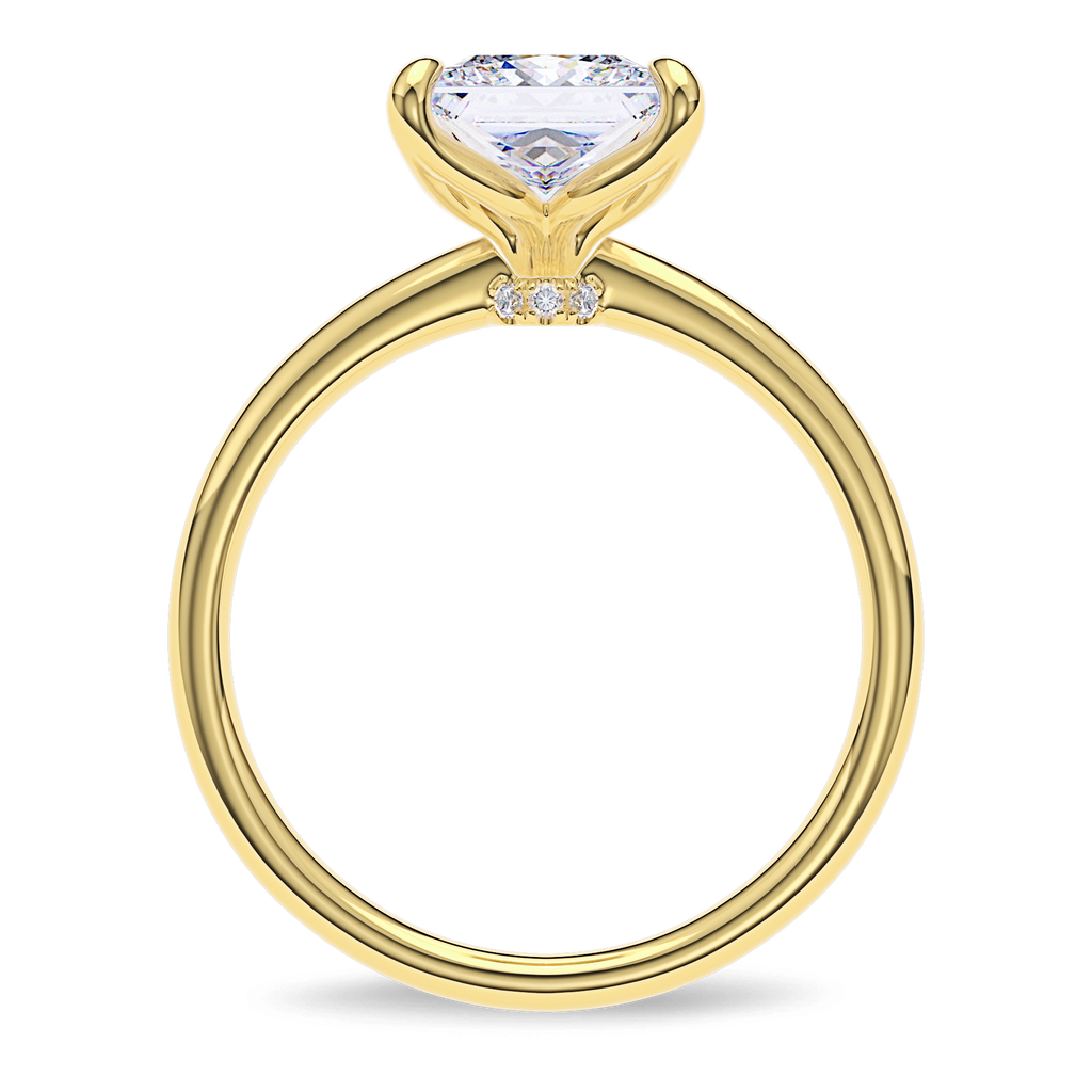Dia Solitaire Engagement Ring Princess•Yellow Gold