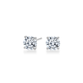 Dia Round LGD Classic Stud Earring in 14K White Gold (Single Earring)