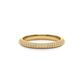 14K Gold Classic Stone-set  Wedding Band