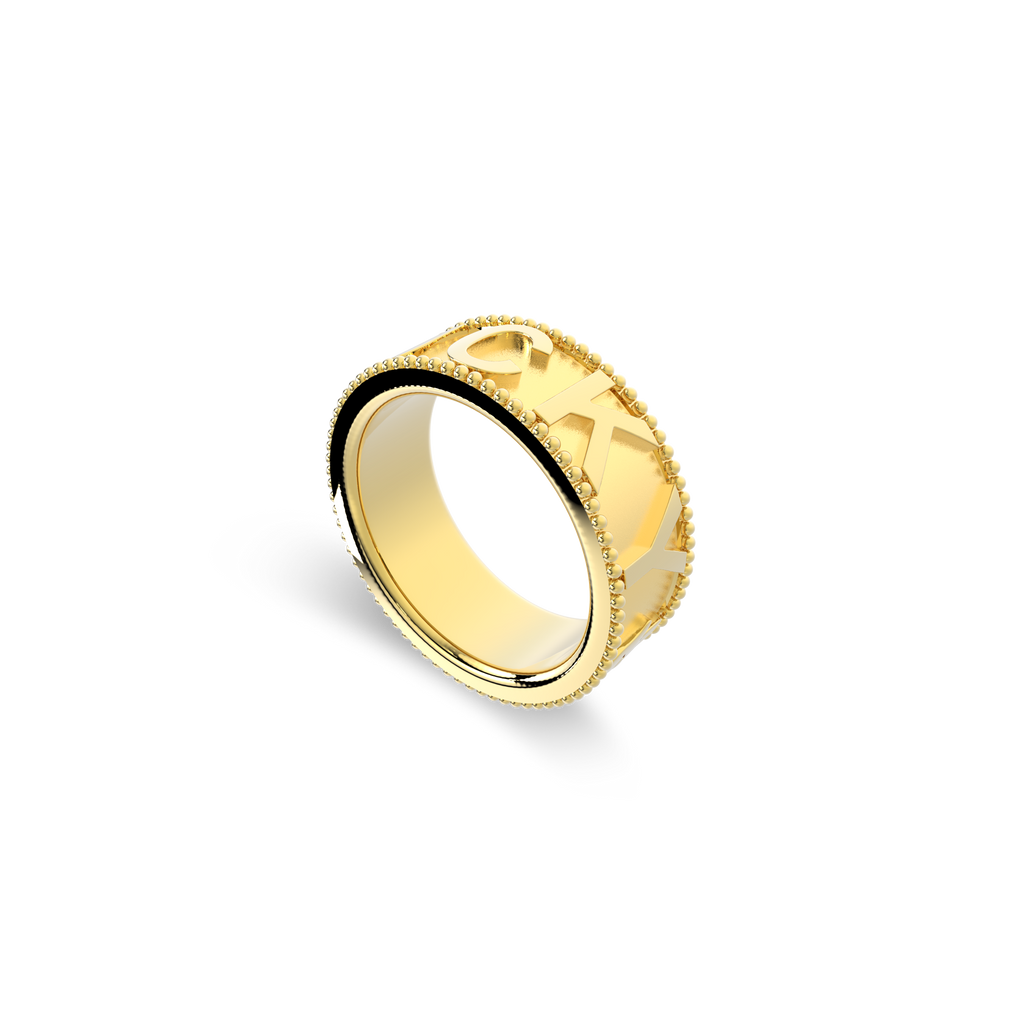 Milgrain CharmMark Lucky Ring SS25R002L