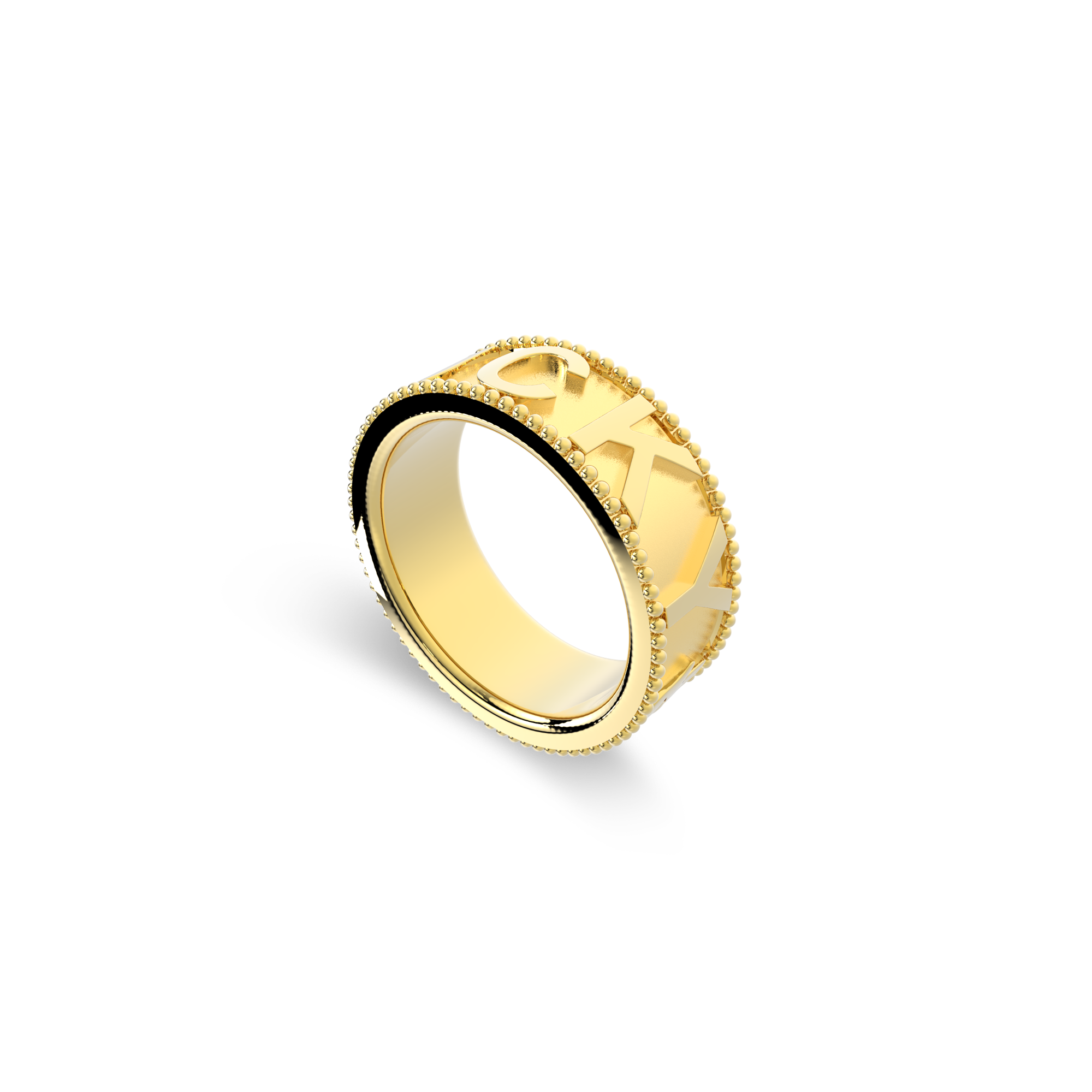 Milgrain CharmMark Lucky Ring SS25R002L