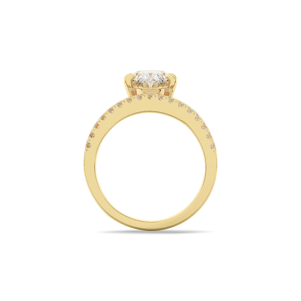 Vow Meteor Oval Ring  in 14k Gold