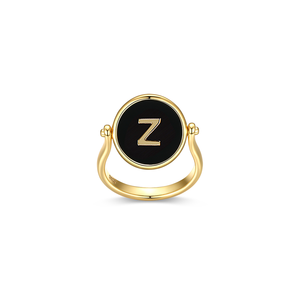 Twin Signet Ring & Pendant SR002G