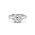 Daphnis Three Stones Engagement Ring Radiant•White Gold