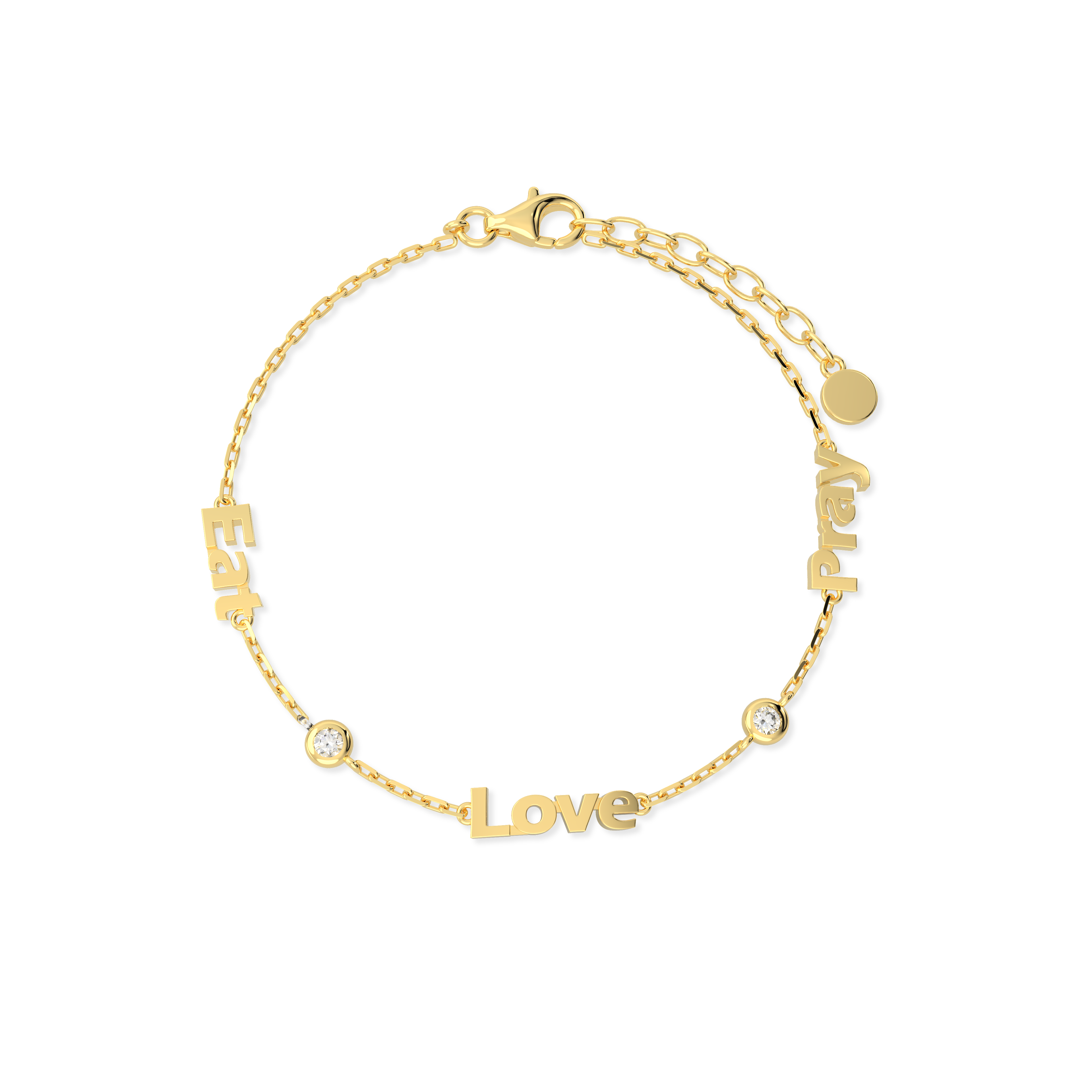 Linked by Love – Name Bracelet with Emotional Spark SB002G