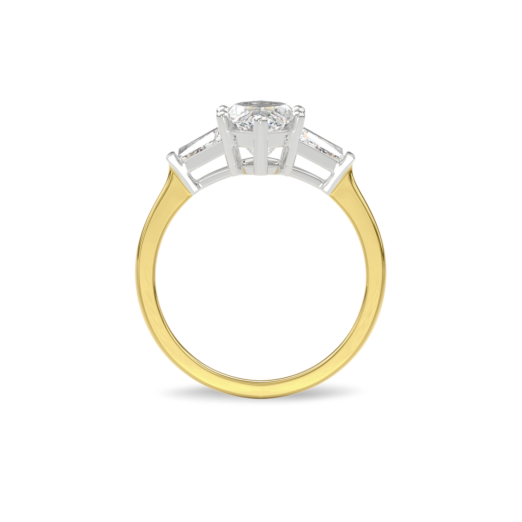 Daphnis Three Stones Engagement Ring Marquise•Yellow Gold