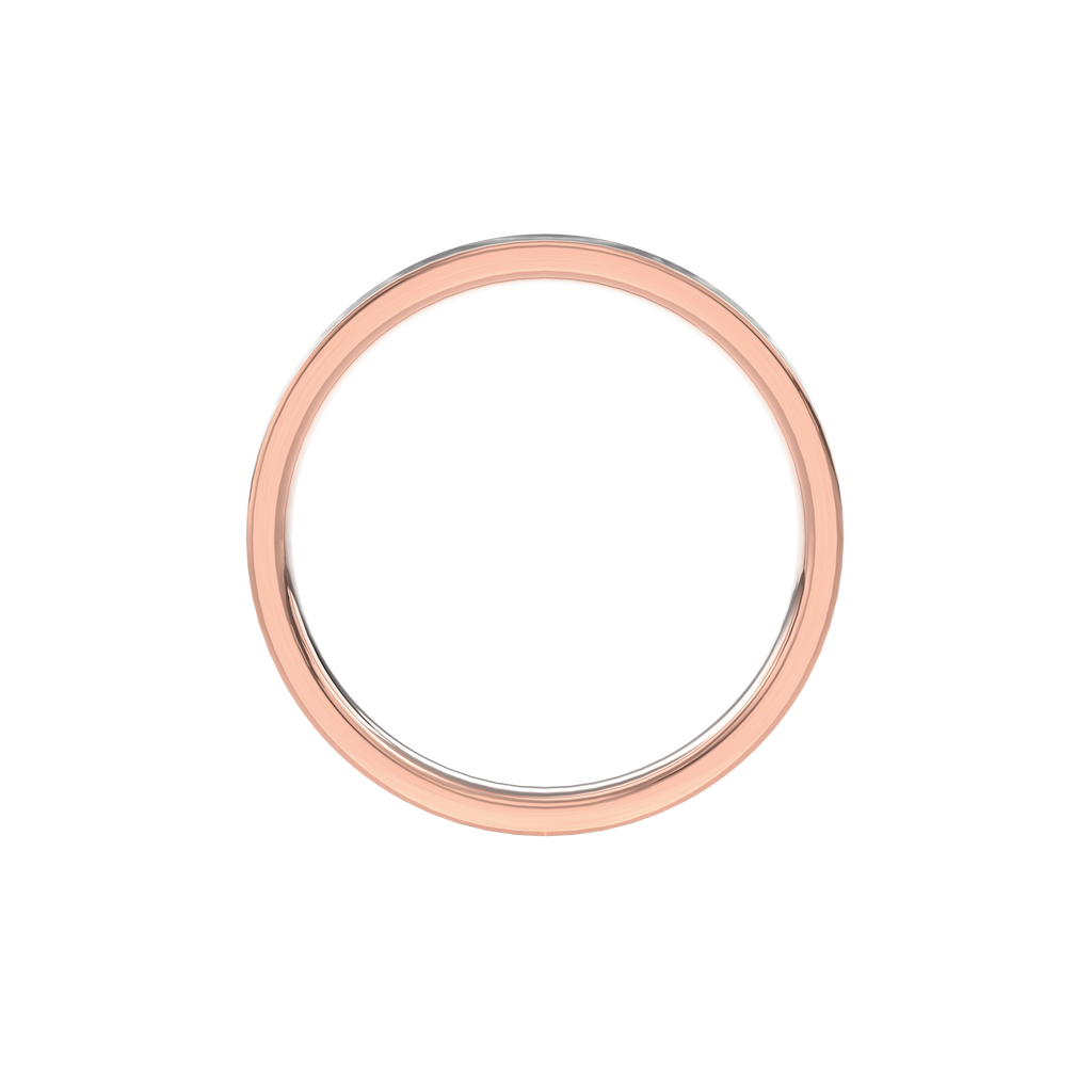 Wedding Bands Flat Band 4mm•Rose Gold