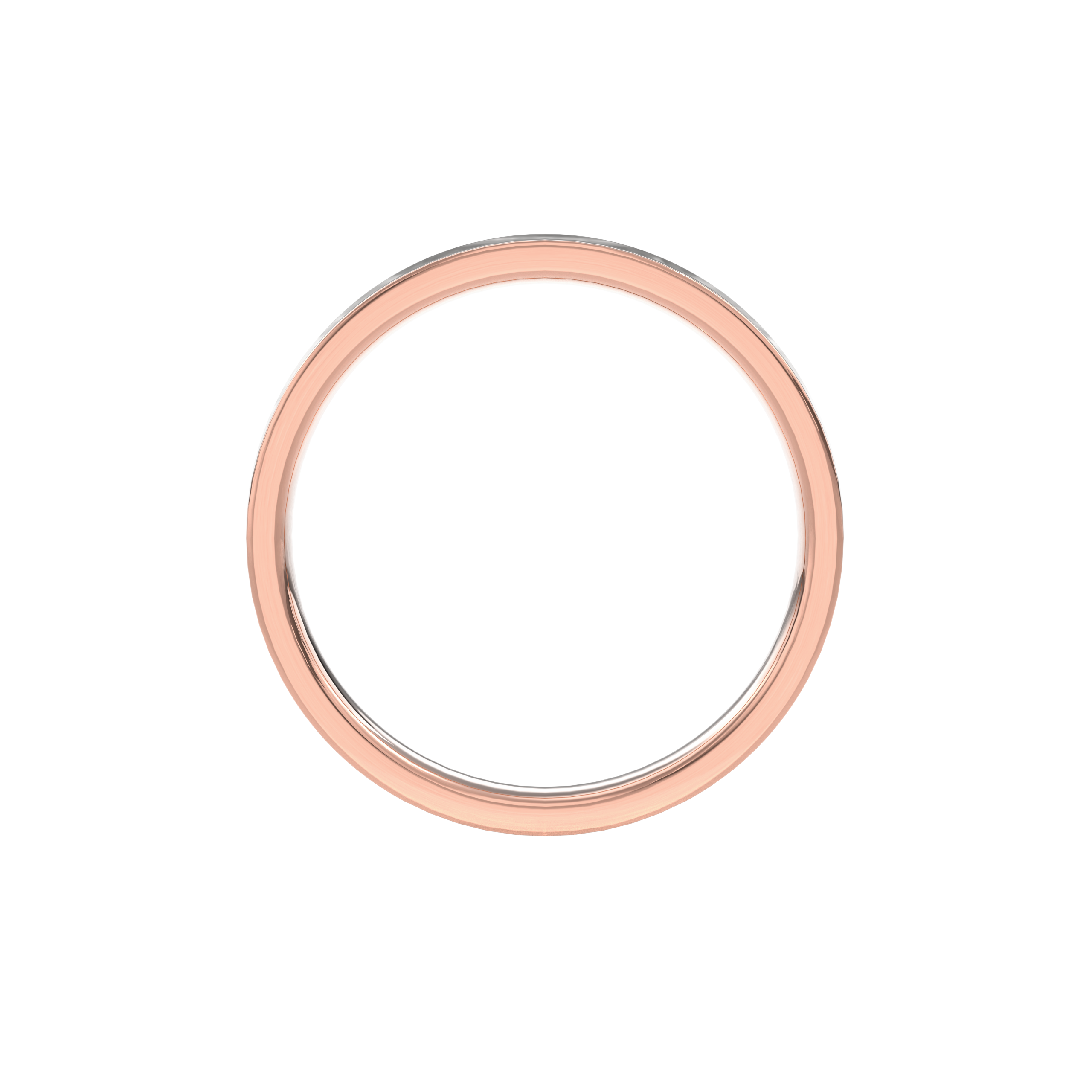 Wedding Bands Flat Band 4mm•Rose Gold