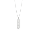 Rhodium Plated Elements Necklace SS25N003R