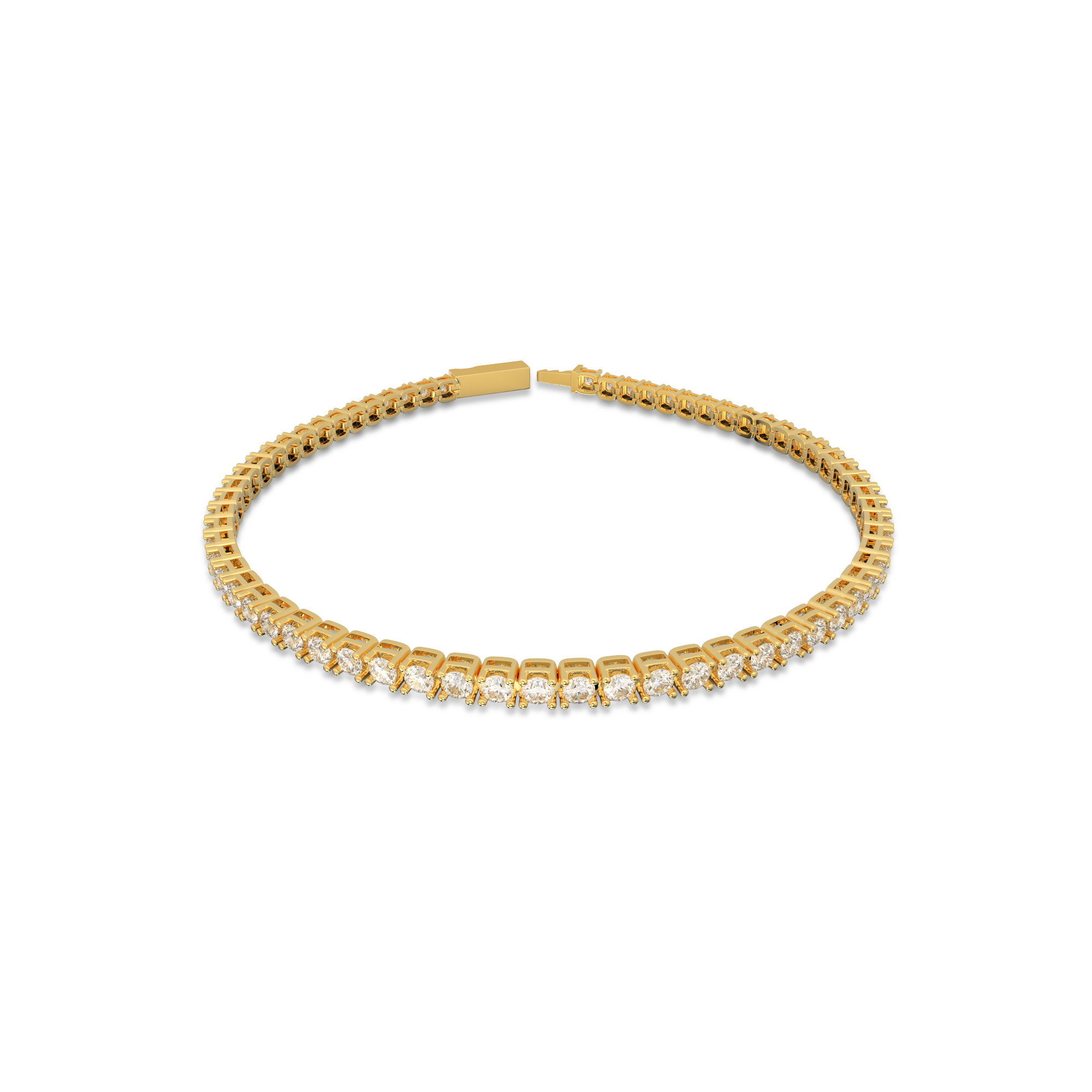 18K Yellow Gold Nova Tennis Bracelet in 3CT LGDB001