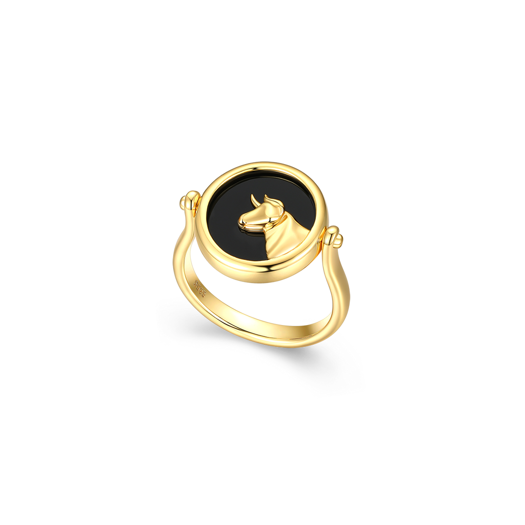 Twin Signet Ring & Pendant SR002G