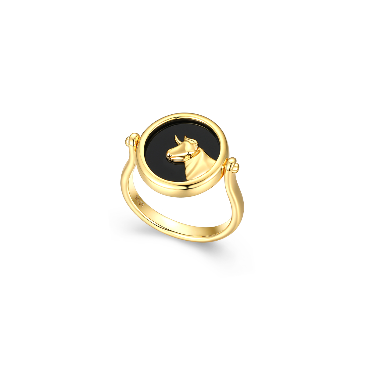 Twin Signet Ring & Pendant SR002G