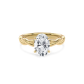 Rhea Twisted Engagement Ring Oval•Yellow Gold