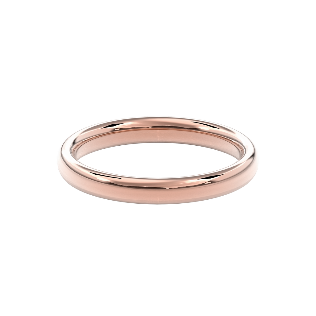 Wedding Bands Round Band 3.3mm•Rose Gold