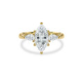 Daphnis Three Stones Engagement Ring Marquise•Yellow Gold