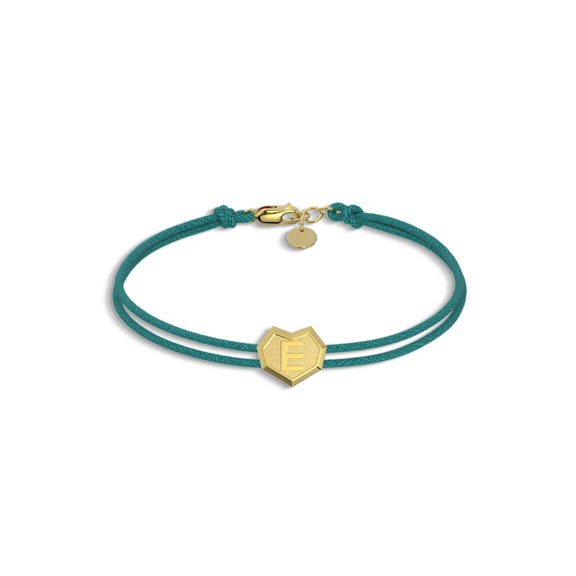 Heart Facet Bead Minitials Facet Bead Bracelet SB004H