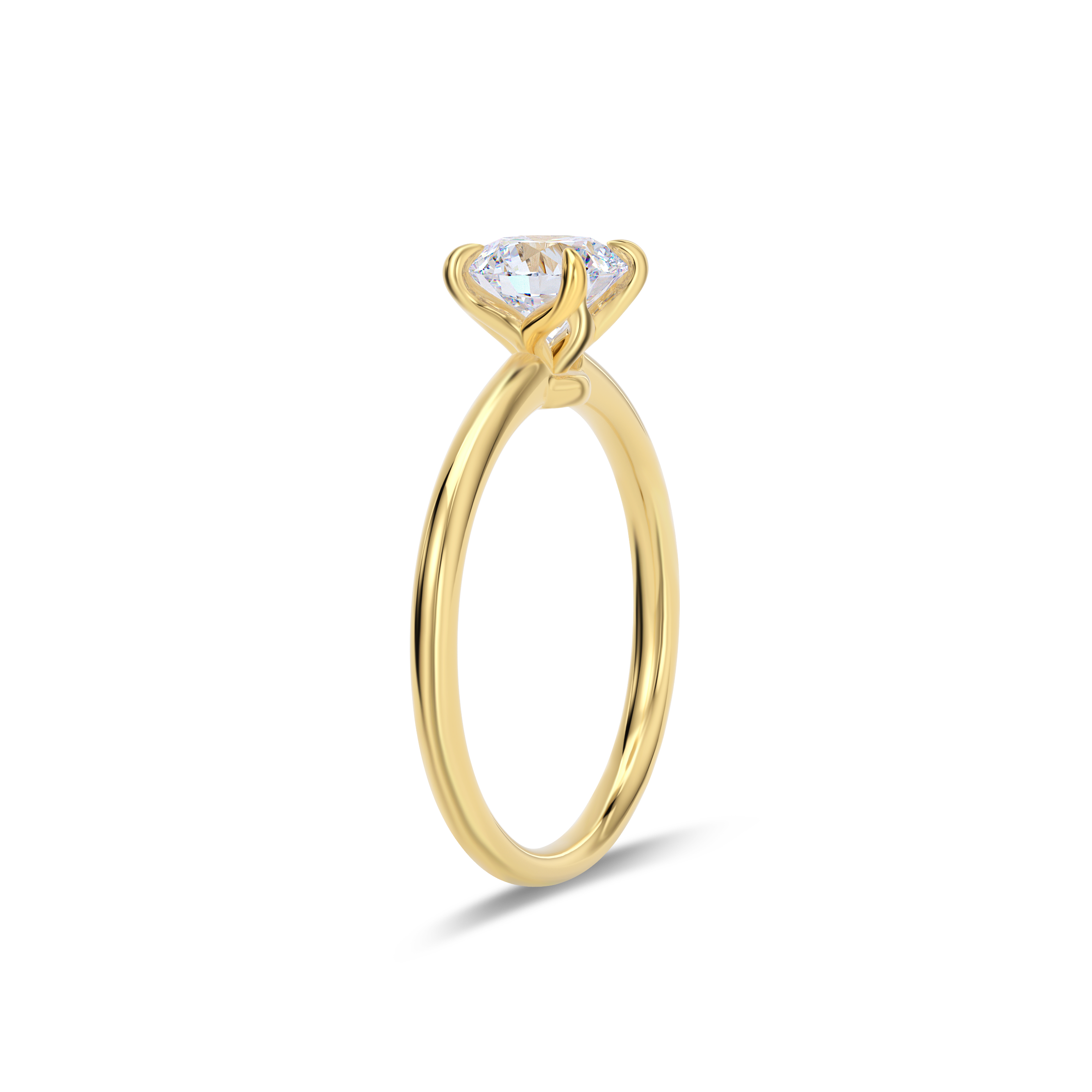 Dia Special Solitaire Engagement Ring Round•Yellow Gold