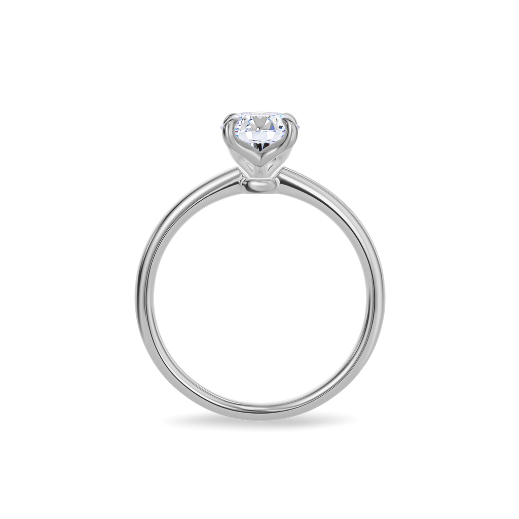 Dia Special Solitaire Engagement Ring Oval•White Gold